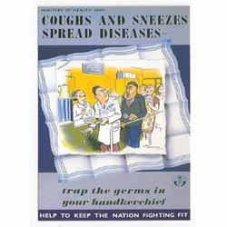 WW2 ....Coughs and Sneezes Poster